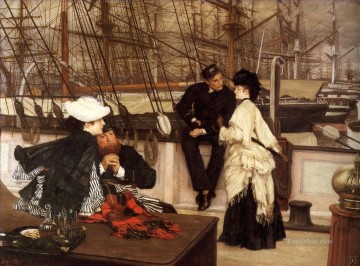 ジェームス・ティソ Painting - 船長と航海士 ジェームズ・ジャック・ジョゼフ・ティソ